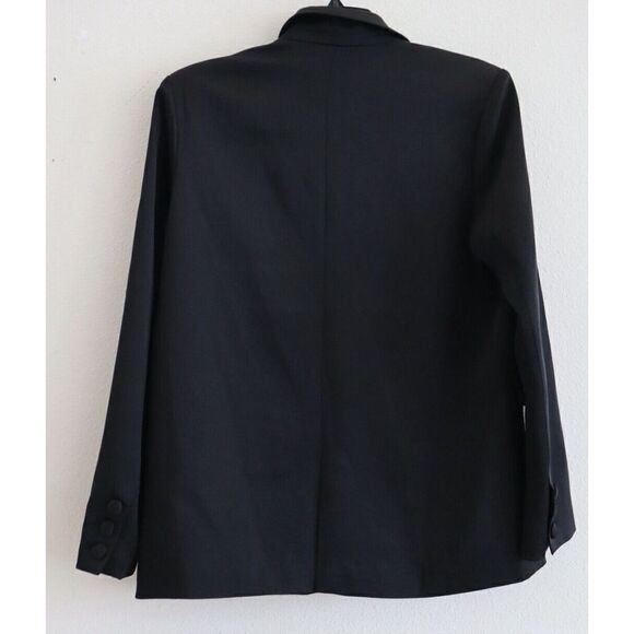 Lucy Paris BL-C959 Women's Sz Small Black Two Button Polyester Blend Blazer - Picture 2 of 8